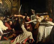 John Opie The Murder of Rizzio, by John Opie USA oil painting artist